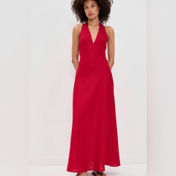 Reformation Dresses & Skirts - NWT Reformation Delilah linen halter maxi dress